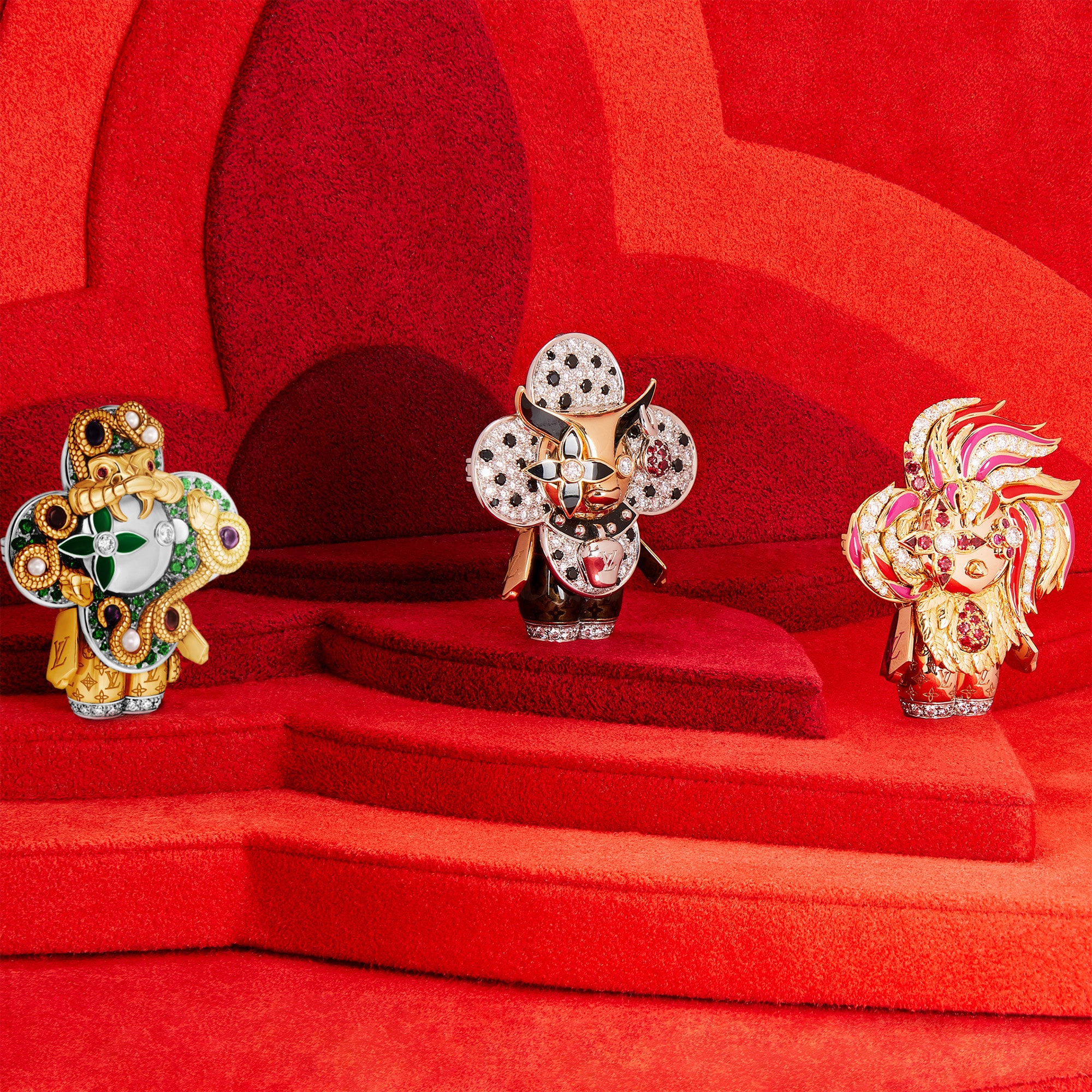 Boîte Joaillerie Vivienne Zodiac Monogram Canvas - Trunks and